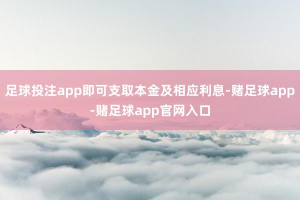 足球投注app即可支取本金及相应利息-赌足球app-赌足球app官网入口