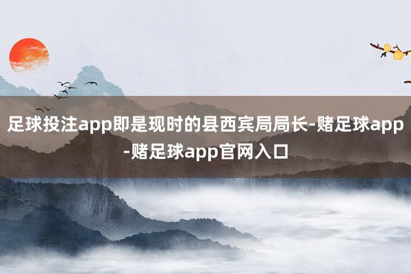 足球投注app即是现时的县西宾局局长-赌足球app-赌足球app官网入口